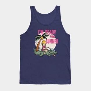 Summer Fun Vibes Logo Design Tank Top